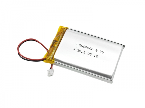 3.7V聚合物锂电池 | 103450 2000mAh 3.7V 端子1.5-2P